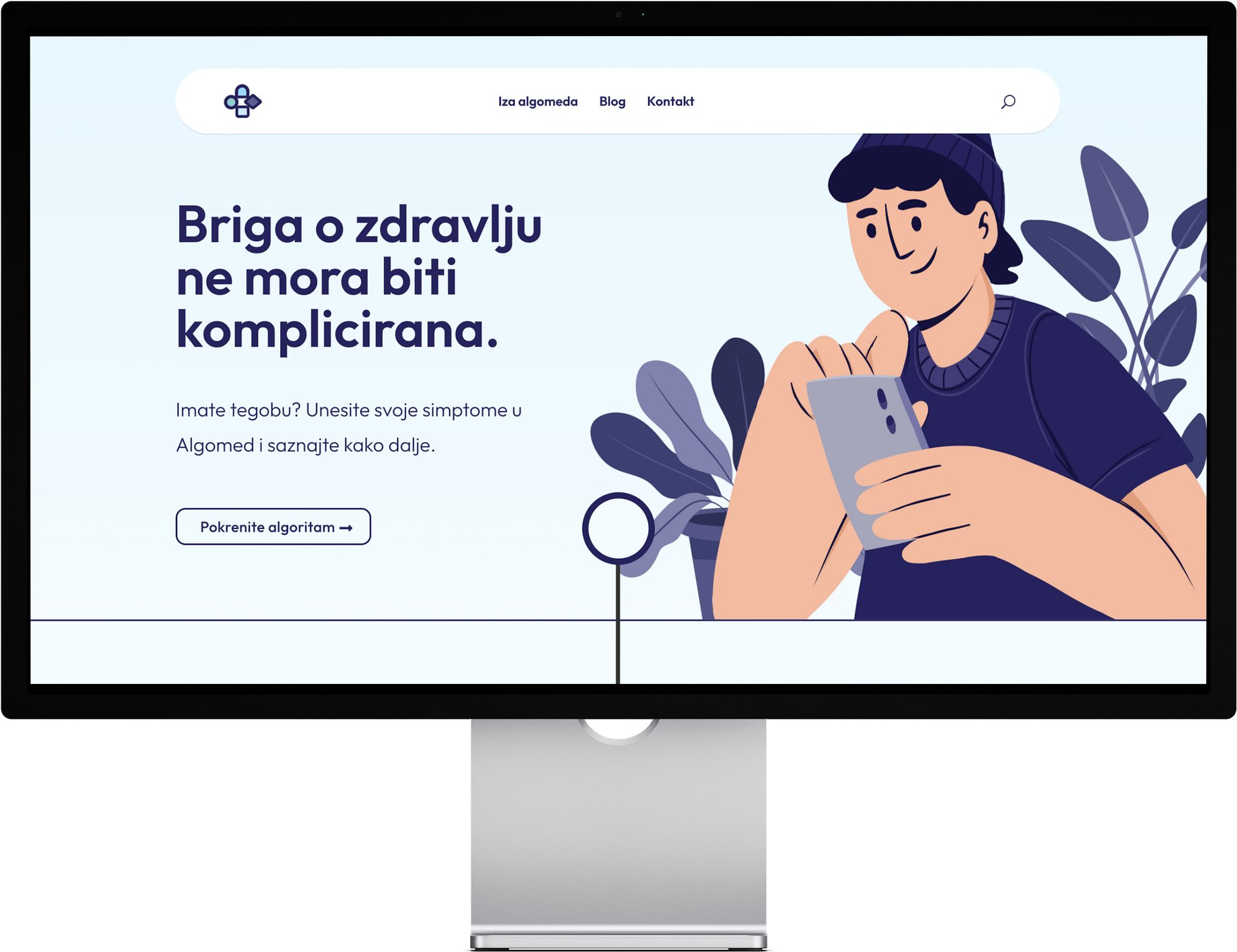 Swipe izrada webstranica portfolio algomed PC zaslon